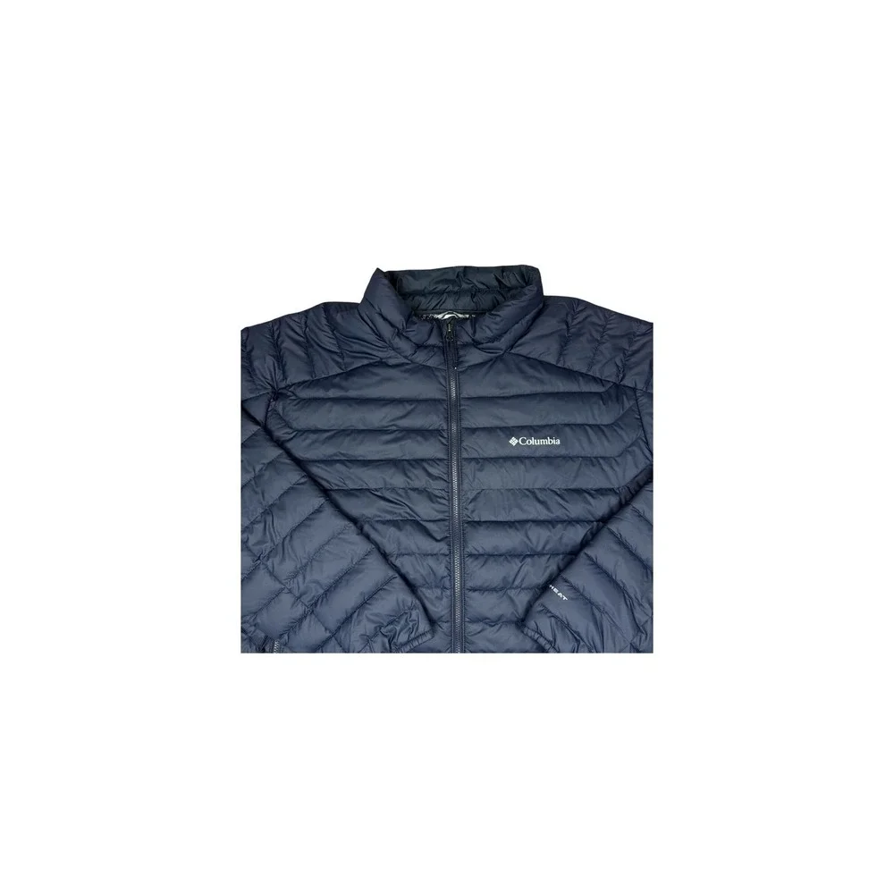 Columbia White Out 1.0 FS Jacket Mens 3XT Navy Blue Omni-Heat Puffer XT3760-464‎